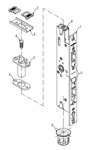 Schuco - 241990 Shoot bolt lock