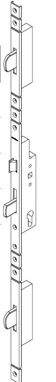 211397 SCHUCO SWING BOLT LOCK 3-PT SWIVEL BOLT