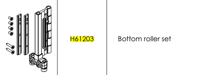 H61203 BOTTOM ROLLER SET