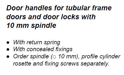 240037 DOOR HANDLE S/STEEL