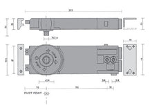 Axim 8802-90 Medium Duty Hold Open Concealed Transom Door Closer Body ONLY 950mm