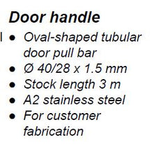 210947 SCHUCO OVAL DOOR PULL HANDLE