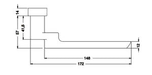 240157 CRANKED DOOR HANDLE