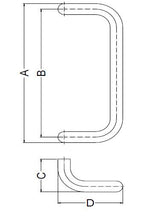 210802 SCHUCO RECTANGULAR DOOR PULL HANDLE