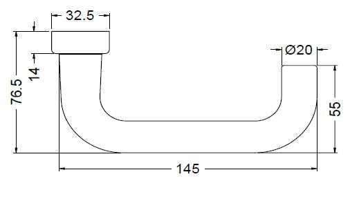 210681 SCHUCO DOOR HANDLE Tubular frame doors and locks RAL9016