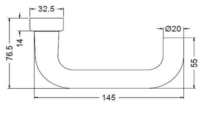 210681 SCHUCO DOOR HANDLE Tubular frame doors and locks RAL9016