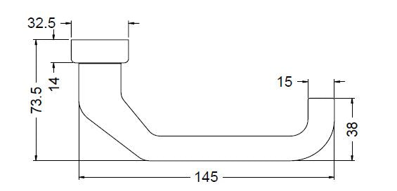 210711 SCHUCO DOOR HANDLE RAL 9010