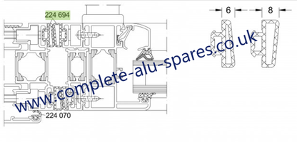 224694 Schuco Gasket Set